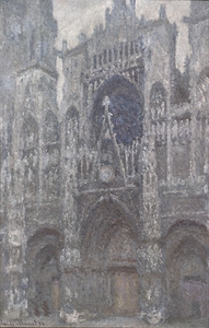 The Cathedral in Rouen. The portal. Grey Weather [1892] by Claude Monet [1840–1926]