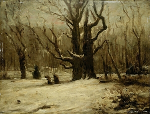 Winter Landscape [1850–1877] by Gustave Courbet [1819–1877]