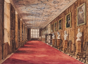 Aston Hall The Long Gallery [1847] by Katherine Muirhead [19th Century]