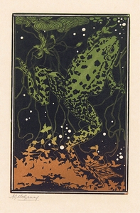 Zwemmende kikker [1887–1924] by Julie de Graag [1877–1924]