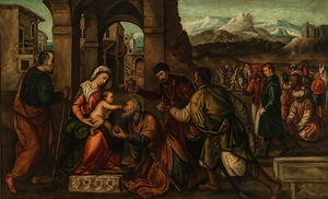 The Adoration of the Magi by Manner of Bonifazio Veronese [1487–1553]