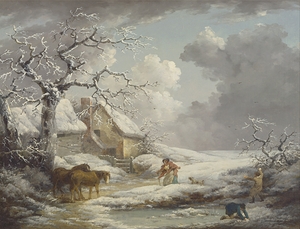 Winter Landscape by George Morland [1763–1804]