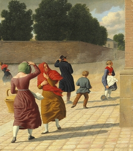 En Storm [1845] by Christoffer Wilhelm Eckersberg [1783–1853]