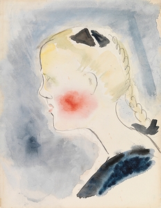 Girl with Red Cheeks [1923] by Sulho Sipilä [1895–1949]