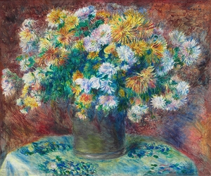 Chrysanthemums [1881] by Pierre–Auguste Renoir [1841–1919]