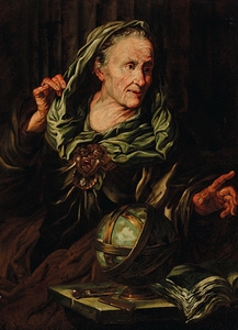 A fortune teller by Giovanni Battista Langetti [1635–1676]