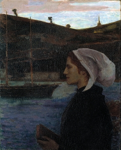 A Breton Sunday [ca. 1890] by Eugène Vail [1857–1934]