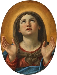 The Madonna at Prayer by Francesco Albani [1578–1660]