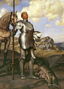 Knight Saint George [1889] by Hans Thoma [1839–1924]