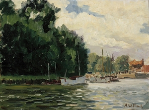 Richmond. Thames [1924] by Alfred William Finch [1854–1930]