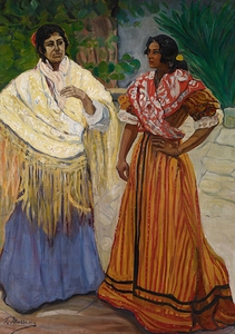 Two Gypsies [c. 1901–1903] by Francisco Iturrino [1864–1924]