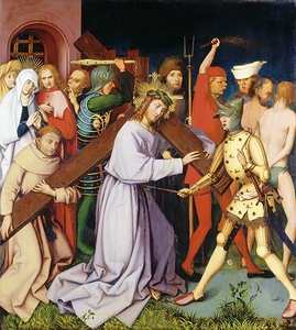 Bearing of the Cross. [Entombment Destroyed] [1501] by Hans Holbein The Elder [1460–1524]