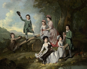 The Lavie Children [c. 1770] by Johan Joseph Zoffany [1733–1810]
