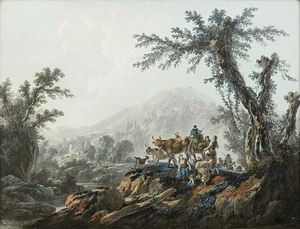 Pastoral Landscape [1790] by Jean–Baptiste Pillement [1728–1808]