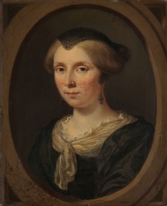 Portrait of Margaretha Verkolje. Wife of Reinier Couturier [1682] by Jan Verkolje [1650–1693]
