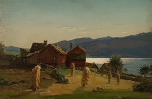 Bondestuer. Balestrand by Amaldus Nielsen [1838–1932]
