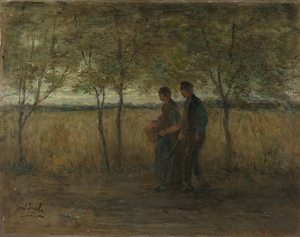 ‘Turning homewards’ [1860–1911] by Jozef Israëls [1824–1911]