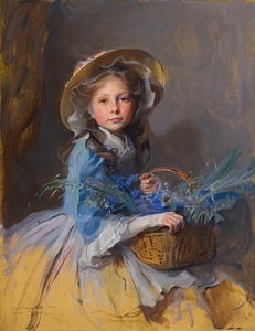 Mrs Adrian van Montagu. Née Anne Mabel Olivia Trouton [1910.] by Philip Alexius de László [1869–1937]