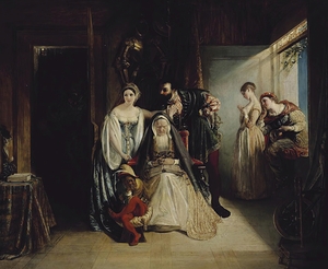 Francis The First And Diane Of Poitiers [1834] by Daniel Maclise [1806–1870]