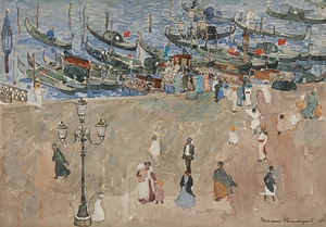 Gray Day. Venice [1899] by Maurice Prendergast [1858–1924]