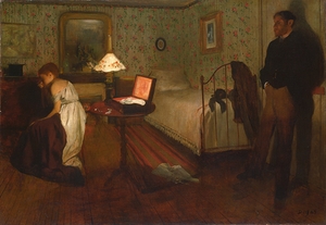 Interior by Edgar Degas [1834–1917]