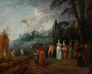 The Embarkation for Cythera [ca. 1709–1710] by Jean–Antoine Watteau [1684–1721]
