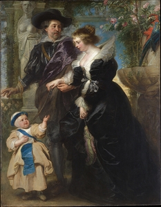 Rubens. His Wife Helena Fourment. And Their Son Frans [ca. 1635] by Peter Paul Rubens [1577–1640]