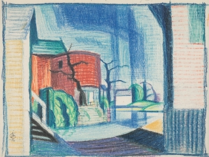 Study for Canal Port. Rockaway [1916] by Oscar Bluemner [1867–1938]