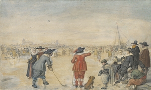 Winter Games on the Frozen River Ijssel [c. 1626] by Hendrick Avercamp [1585–1634]