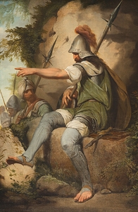 Bandit Taking up His Post [between 1773 and 1779] by John Hamilton Mortimer [1740–1779]