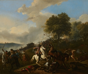 Ambushing a Convoy by Jan van Huchtenburg [1647–1733]