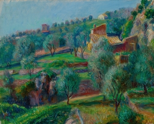 Terraces. South Of France by William James Glackens [1870–1938]