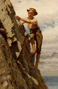 Great risks for small gains [1878] by John George Brown [1831–1913]