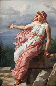 Alcyone’s Farewell to Her Husband. From Ovid’s Metamorphoses Song XI [1813] by Christoffer Wilhelm Eckersberg [1783–1853]