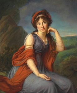 Maria Grigorievna Viazemskaïa. Princess Golitsyna [1772–1865] [1798] by Elisabeth Louise Vigée Le Brun [1755–1842]