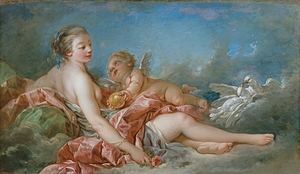 Venus and Cupid [c. 1760] by Follower Of François Boucher [1703–1770]