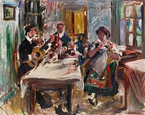 Tiroler Bauernstube [1913] by Lovis Corinth [1858–1925]