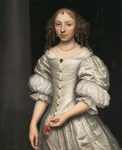 Portrait of a woman [1660–1677] by Wallerant Vaillant [1623–1677]