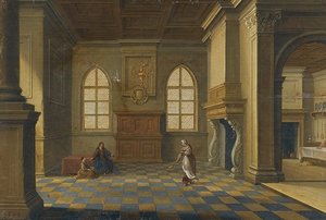 Christ In The House Of Mary And Martha [1643] by Bartholomeus van Bassen [1590–1652]