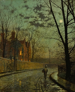 After The Shower by John Atkinson Grimshaw [1836–1893]