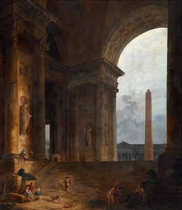 The Obelisk [1787] by Hubert Robert [1733–1808]