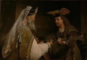 Ahimelech Giving the Sword of Goliath to David [about 1680s] by Aert de Gelder [1645–1727]