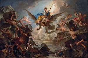 The Destruction Of The Palace Of Armida by Charles–Antoine Coypel [1694–1752]