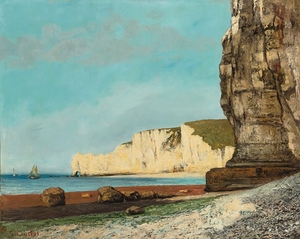 Étretat. Les Falaises [1870] by Gustave Courbet [1819–1877]