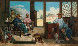 Afternoon’s rest by Théodore Didier Delamarre [1824–1883]