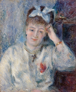 Portrait of Mademoiselle Marie Murer [Portrait de Mademoiselle Marie Murer] [1877] by Pierre–Auguste Renoir [1841–1919]