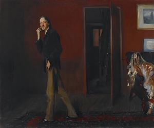 Robert Louis Stevenson and His Wife [1885] by John Singer Sargent [1856–1925]