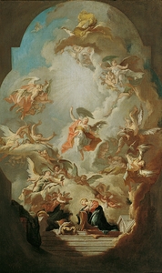 Die Verkündigung an Maria [1747] by Paul Troger [1698–1762]