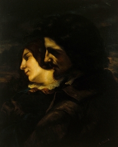 Les amants dans la campagne [1844] by Gustave Courbet [1819–1877]