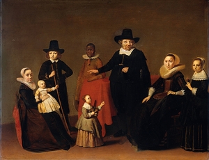 Family Group with a black Man [c. 1631–c. 1650] by Willem Cornelisz Duyster [1599–1635]